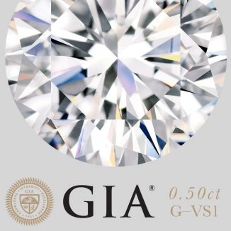 Diamante certificado por GIA (0,50ct G VS1)